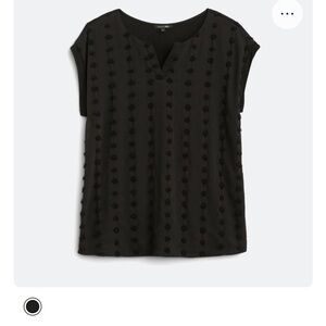 Black Textured Women's Top